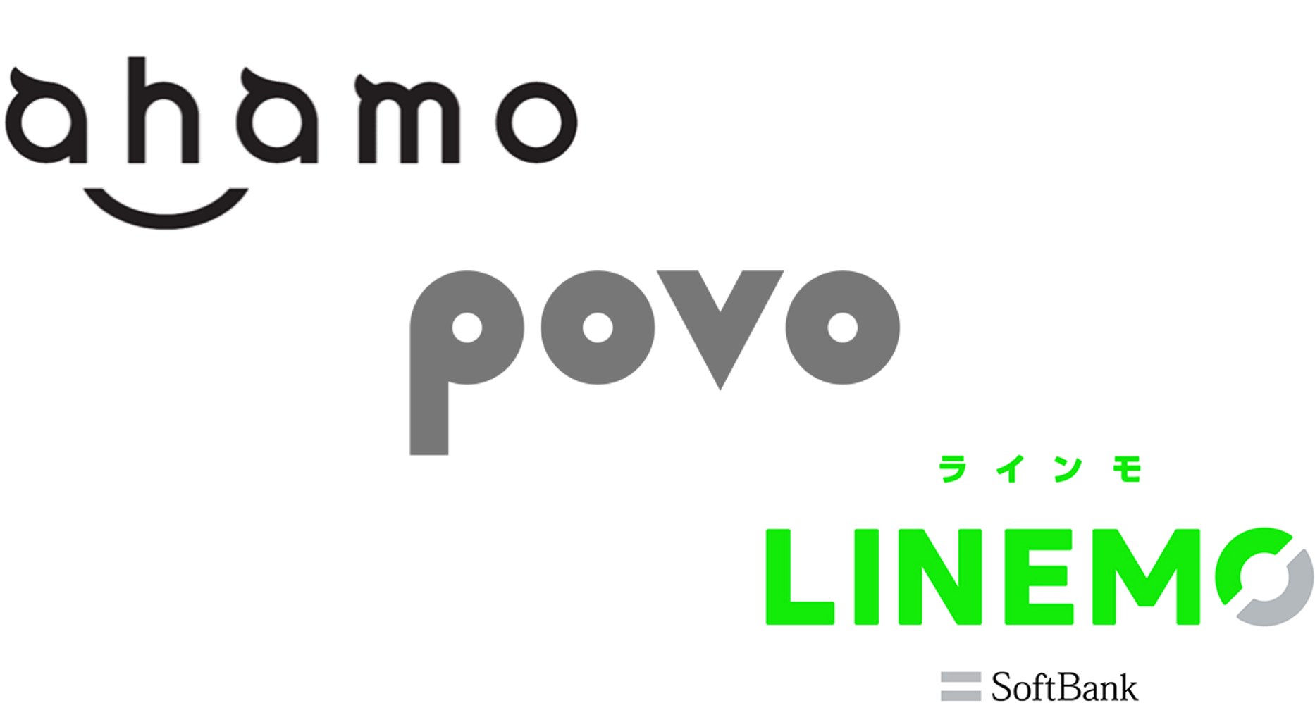 ahamo・povo・LINEMOのサービス比較